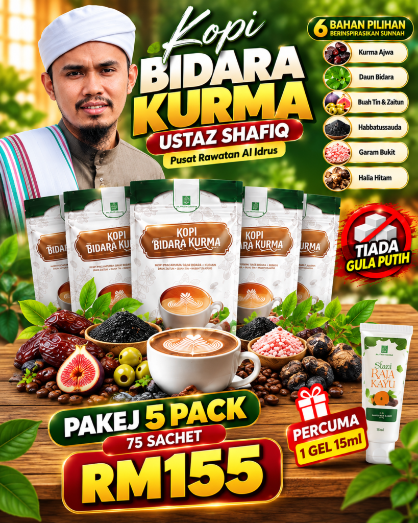 5 pack Kopi Bidara Kurma + Freegift